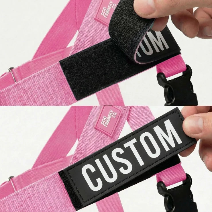 Personalised Dog Harness - Pink