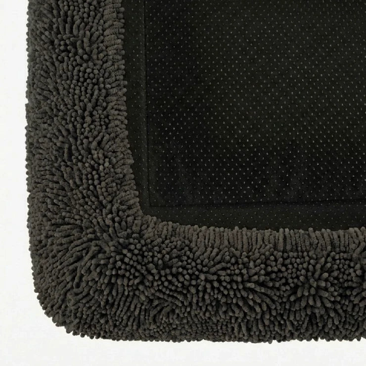 Plush Nap Easy Fit Dog Bed Cover - Charcoal
