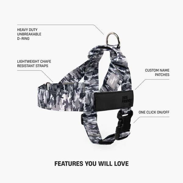 Dog Harness + FREE D-ring