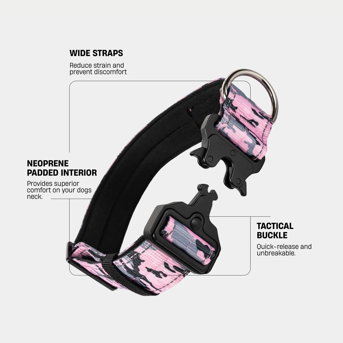 Collar Walk Set - Pink Camo
