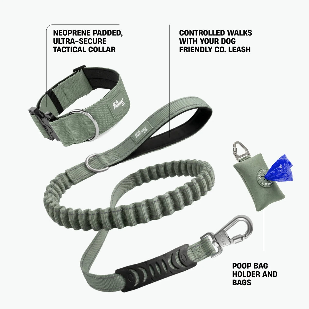 Collar Walk Set - Khaki
