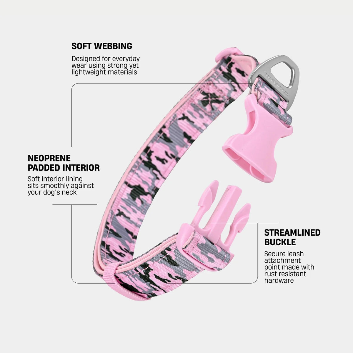 Essentials Collar - Pink Camo
