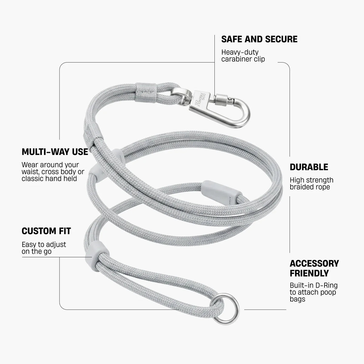 Hands Free Leash - Grey Camo