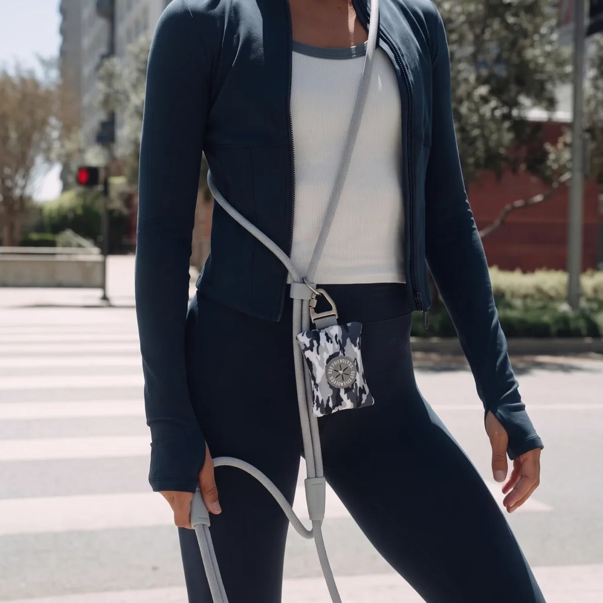 Hands Free Leash - Grey Camo