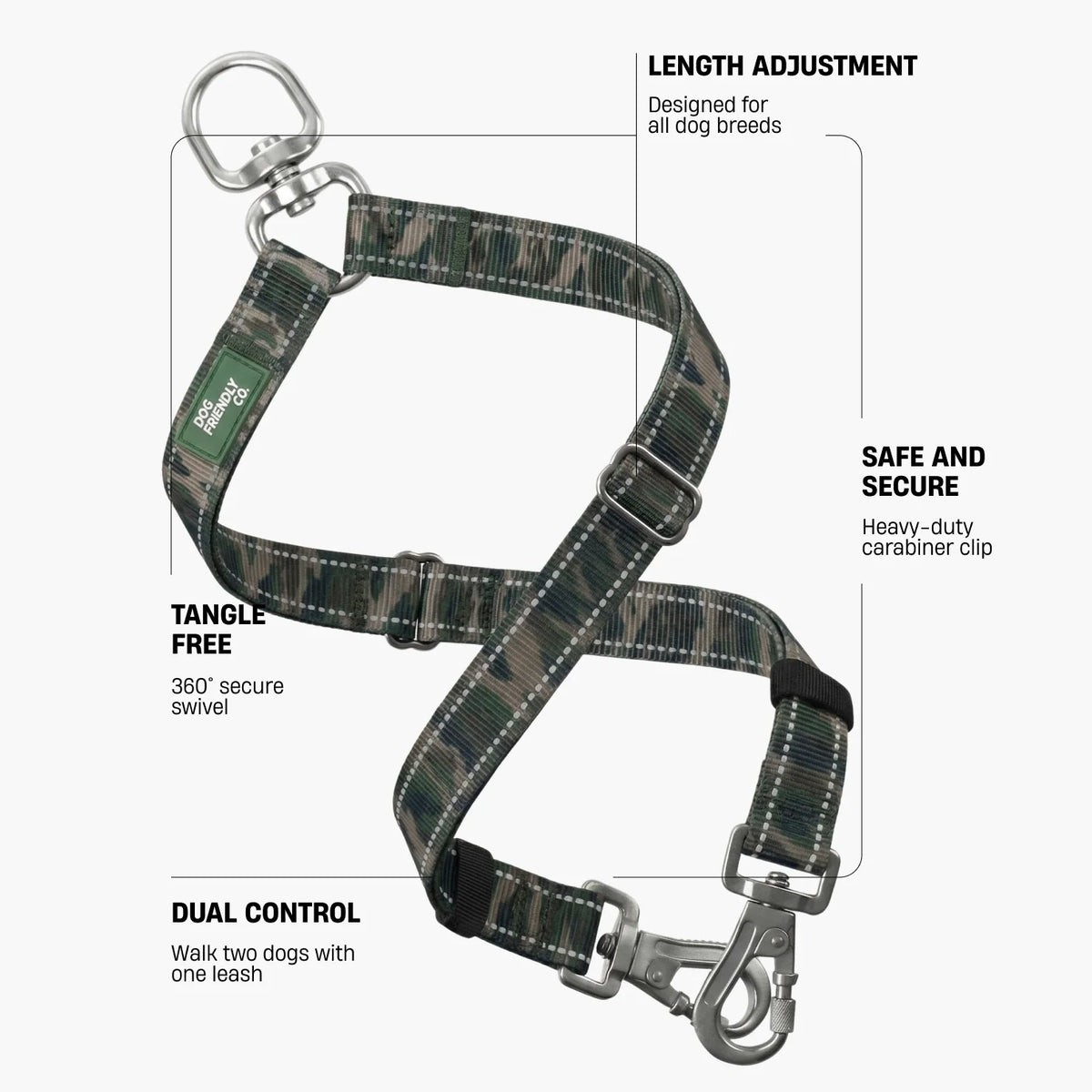 Leash Splitter - Green Camo