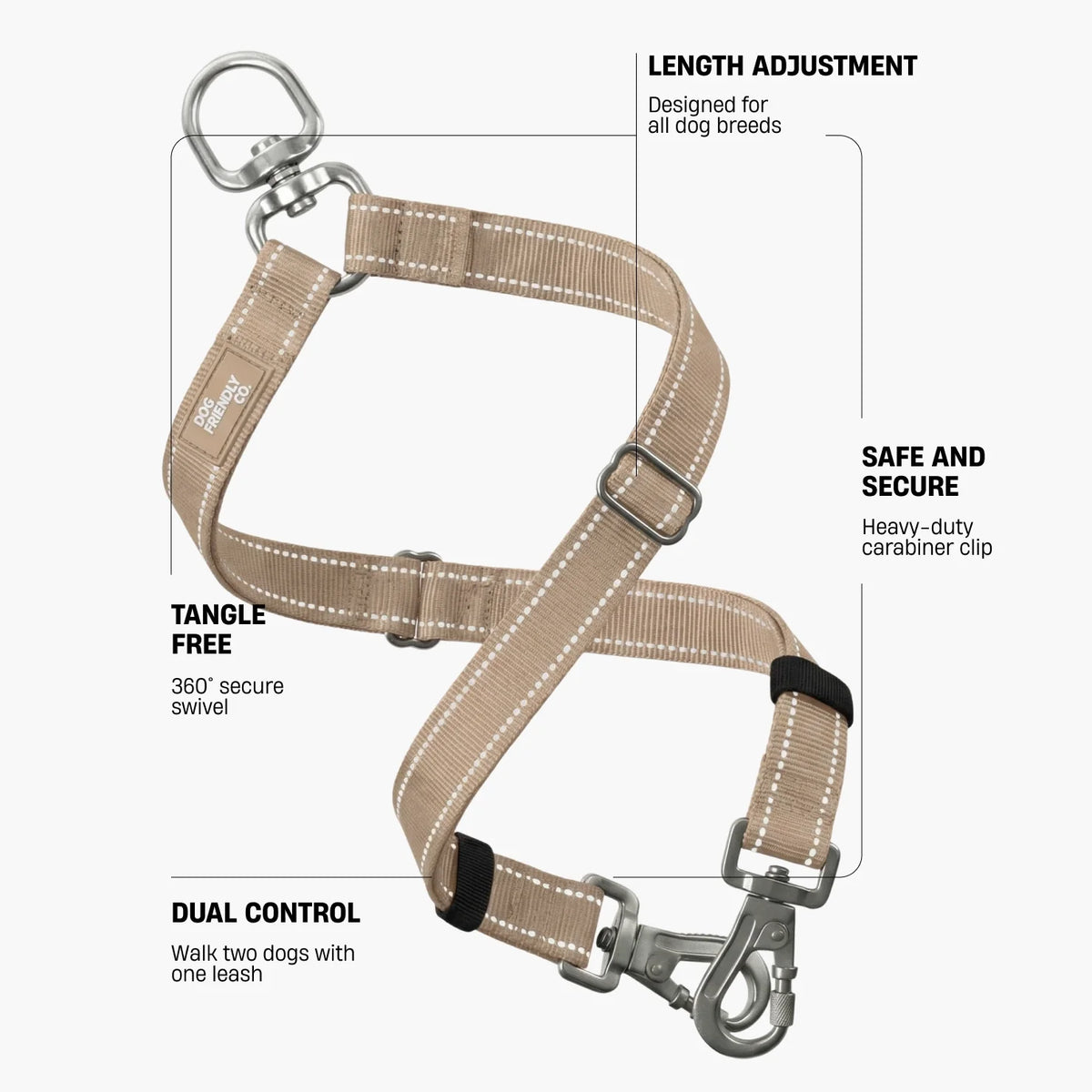 Leash Splitter - Brown