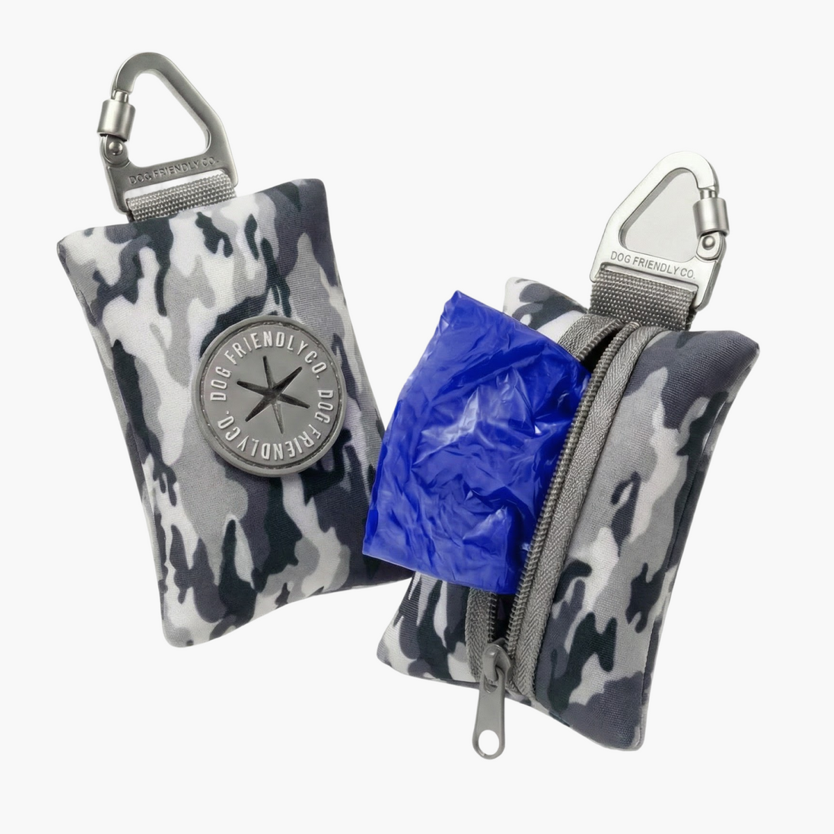 Dog Poop Bag Holder - Grey Camo