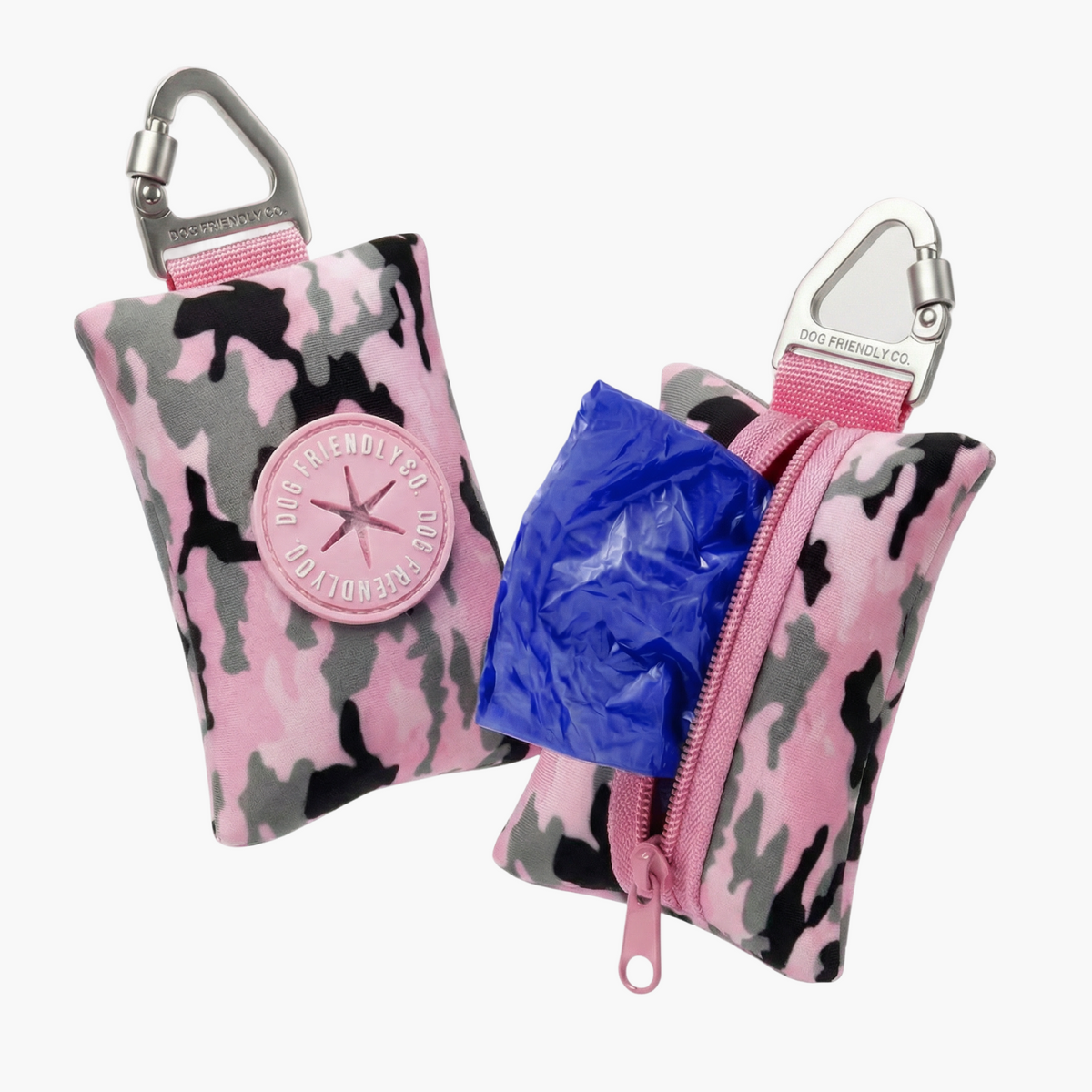 Dog Poop Bag Holder - Pink Camo