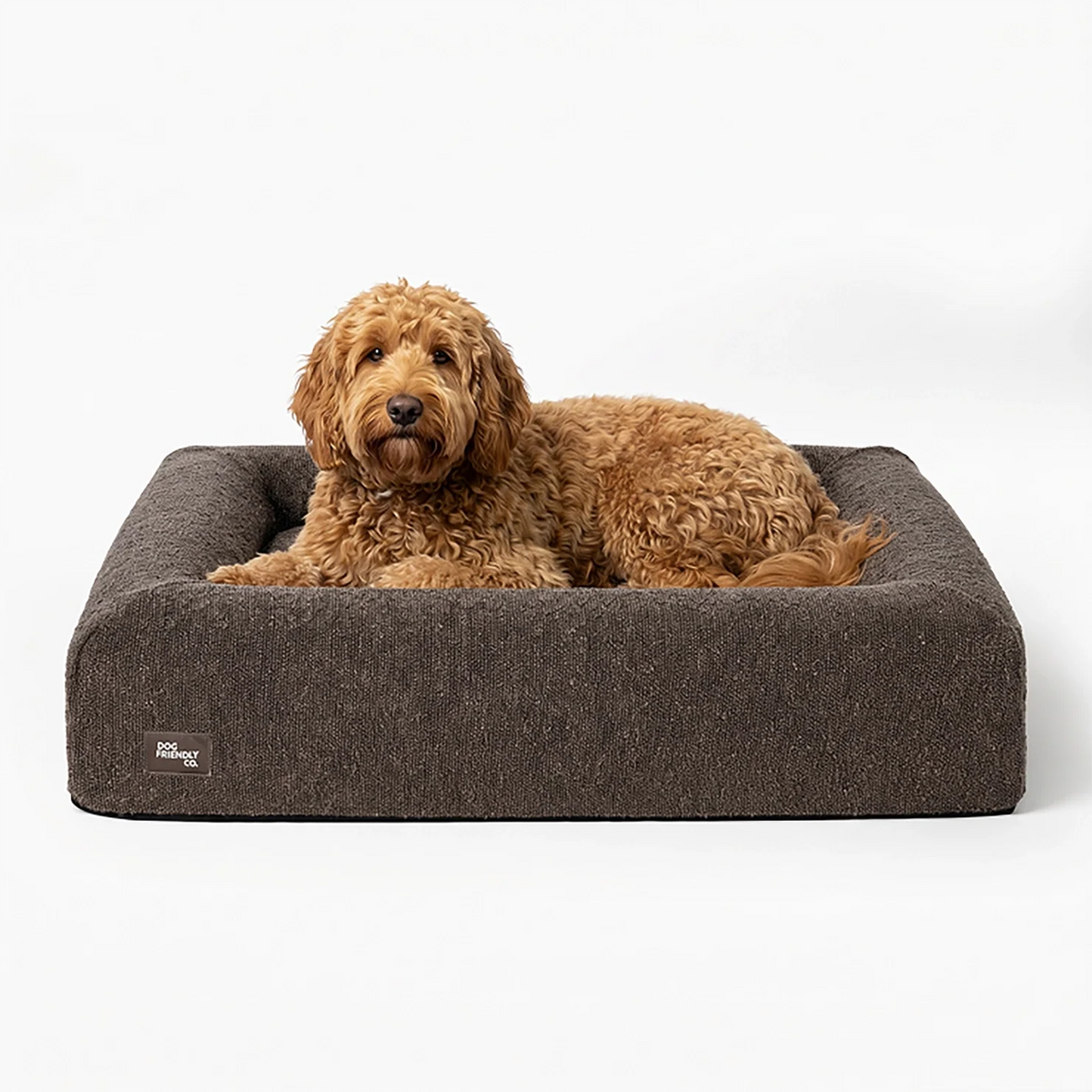 Bouclé Bed Replacement Cover - Brown Bouclé