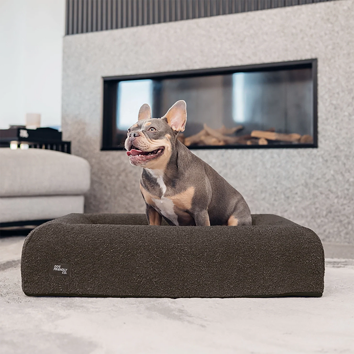 Bouclé Bed Replacement Cover - Brown Bouclé