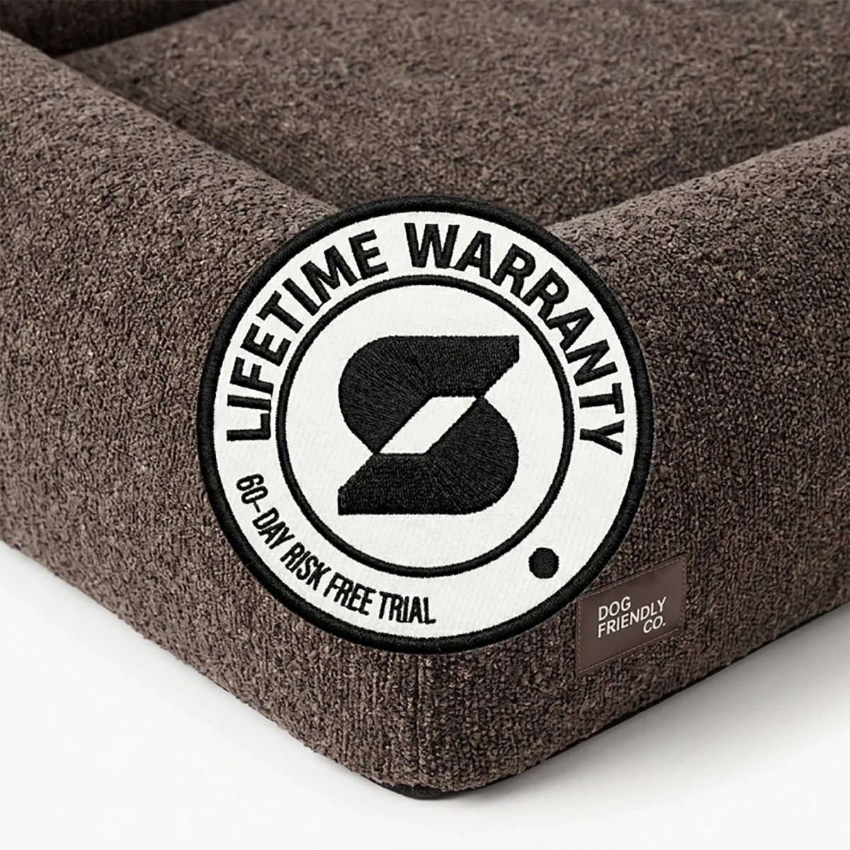 Bouclé Bed Replacement Cover - Brown Bouclé