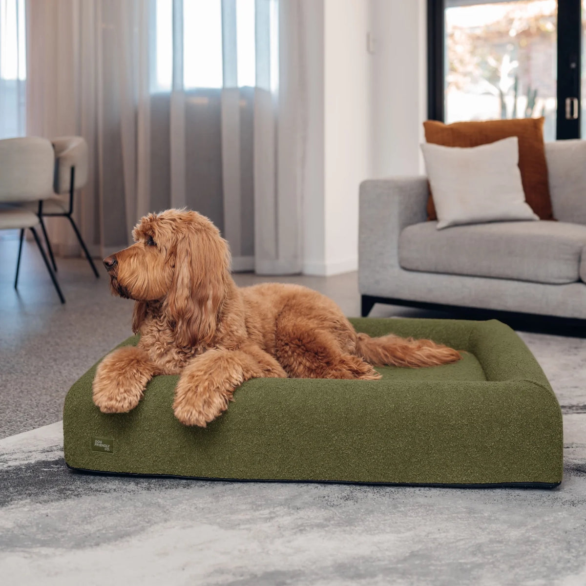 Bouclé Bed Replacement Cover - Green Bouclé