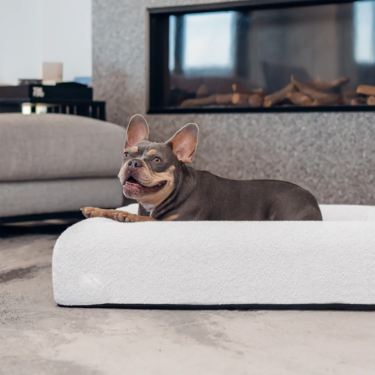 Bouclé Bed Replacement Cover - Grey Bouclé