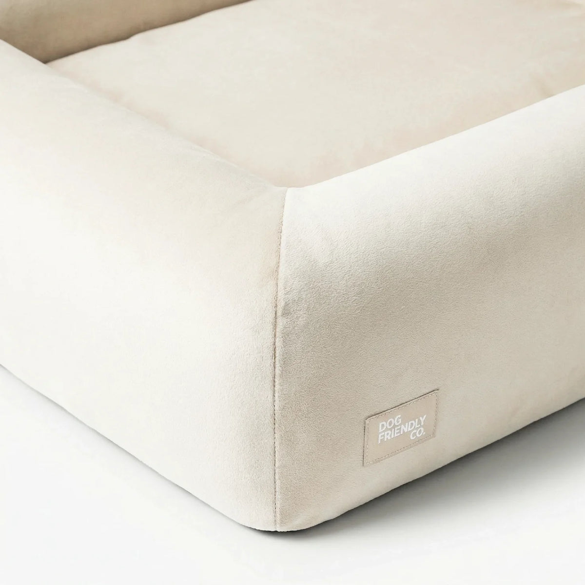 Premium Orthopedic Memory Foam Dog Bed - Beige (Medium) (LP)