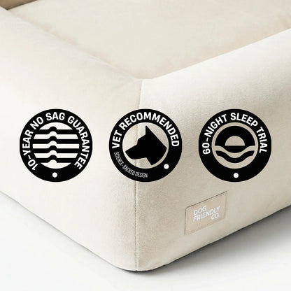 Premium Orthopedic Memory Foam Dog Bed - Beige (Large) (LP)