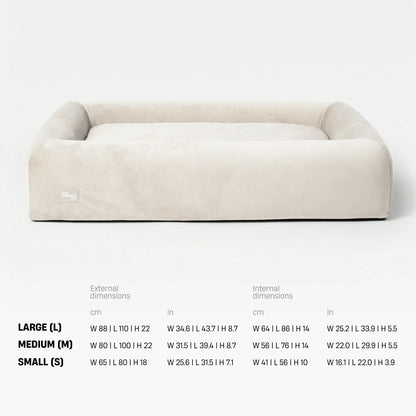 Premium Orthopedic Memory Foam Dog Bed - Beige