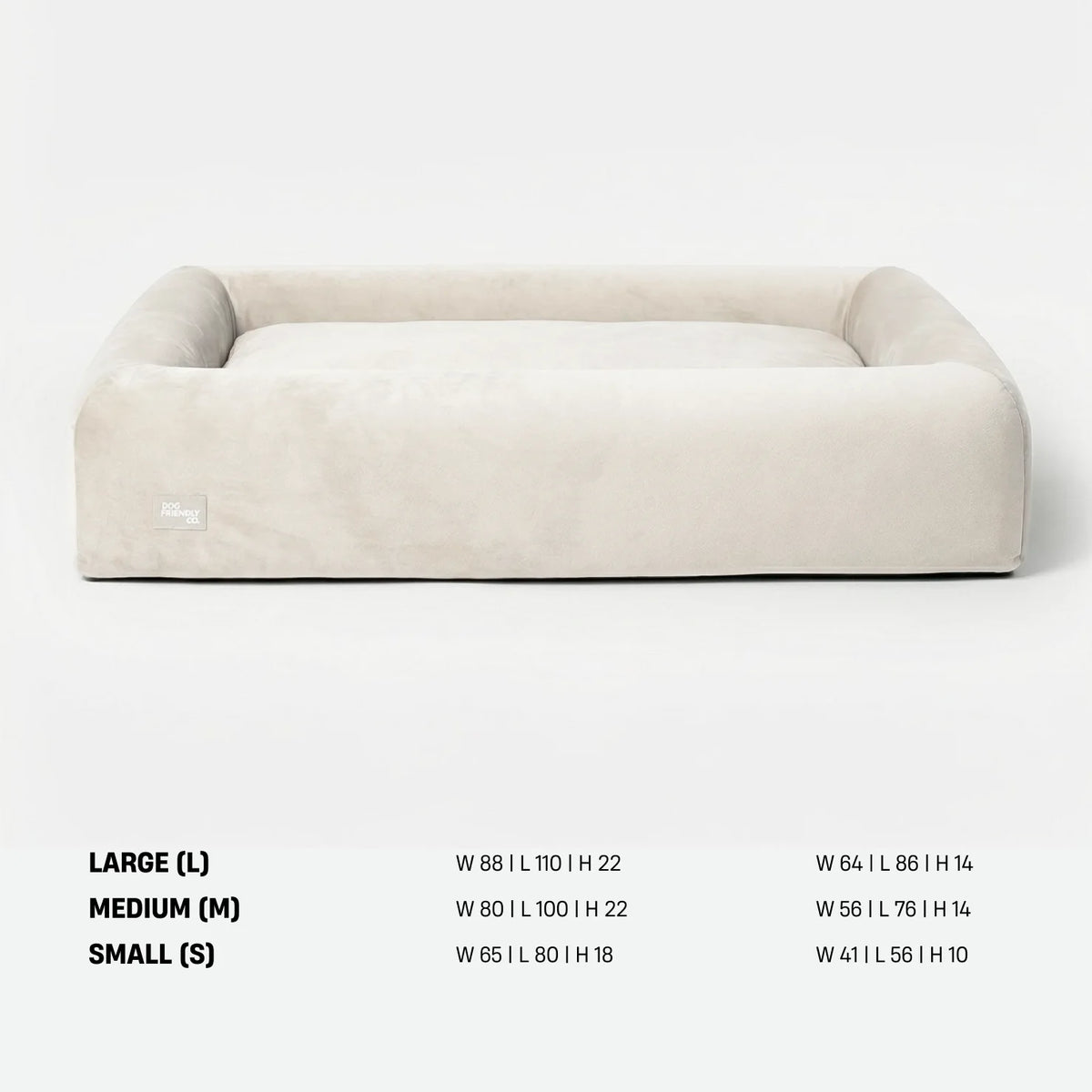 Premium Orthopedic Memory Foam Dog Bed - Beige (Large) (LP)