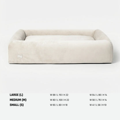 Premium Orthopedic Memory Foam Dog Bed - Beige (Large) (LP)