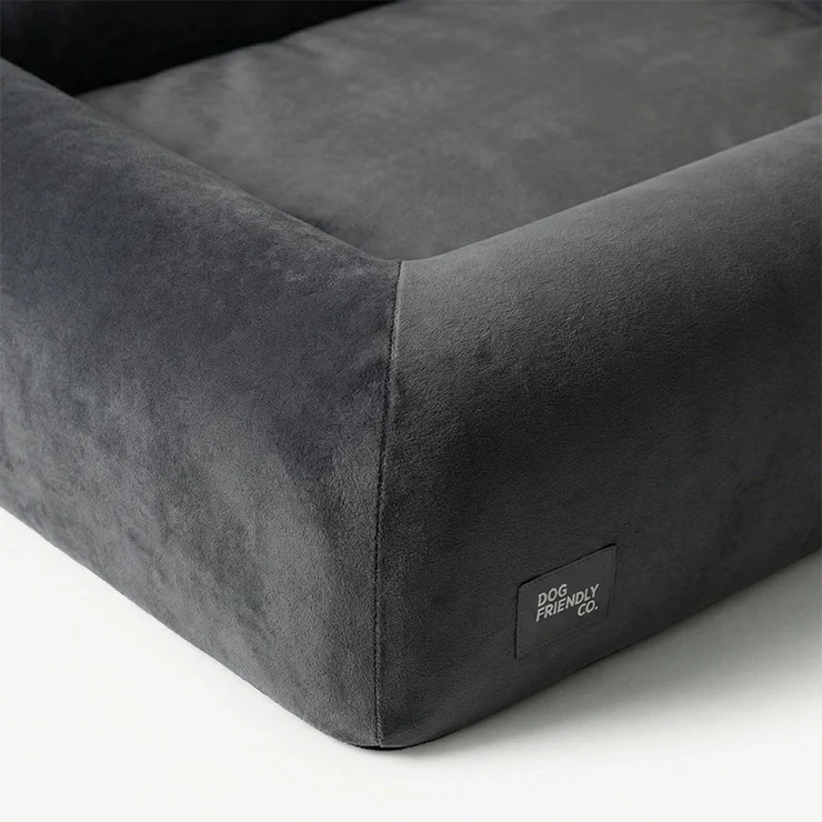 Premium Orthopedic Memory Foam Dog Bed - Charcoal (Medium) (LP)