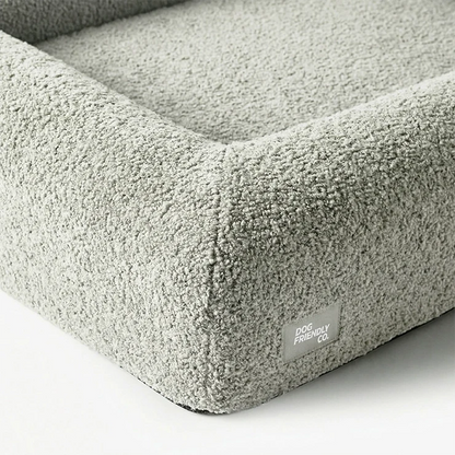 Premium Orthopedic Memory Foam Dog Bed - Grey Bouclé (Small) (LP)