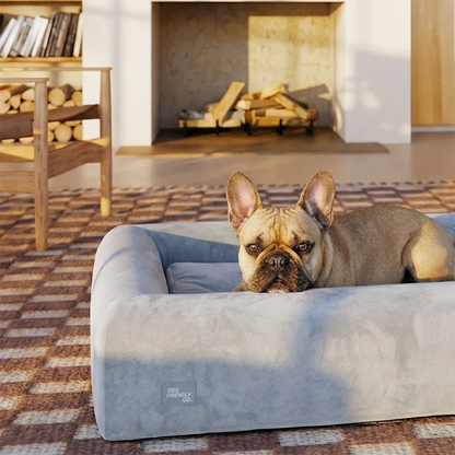 Premium Orthopedic Memory Foam Dog Bed - Grey (Medium) (LP)