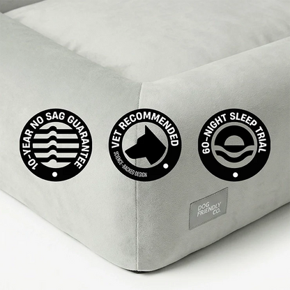 Premium Orthopedic Memory Foam Dog Bed - Grey (Large) (LP)