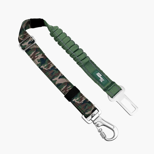 Dog Seat Belt - Green Camo