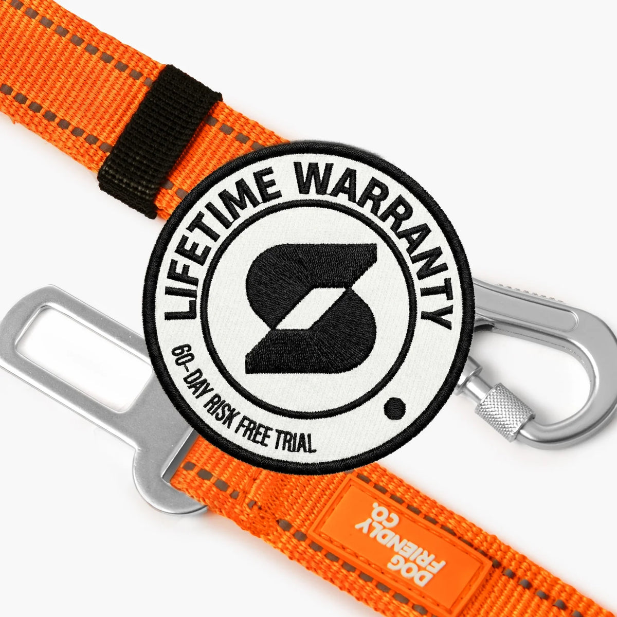 Dog Seat Belt - Hi-Vis Orange