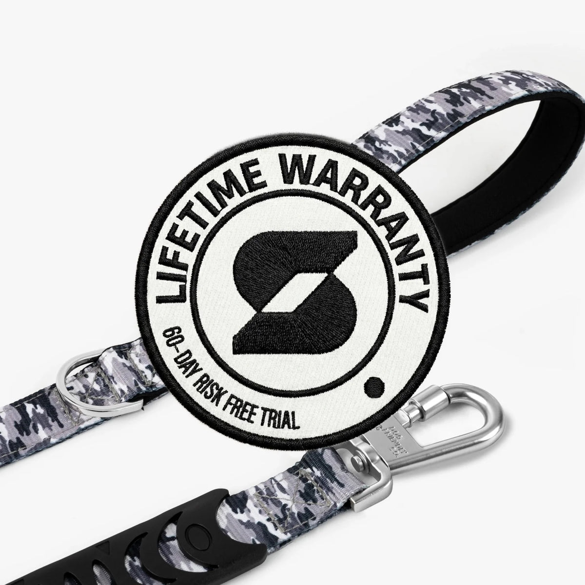 Short Trainer Dog Leash - Grey Camo