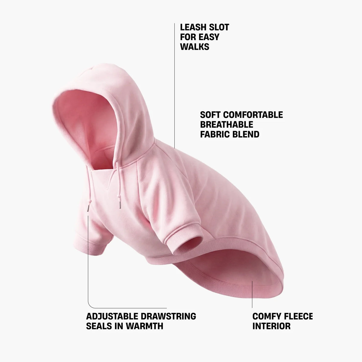 Signature Dog Hoodies - Pink